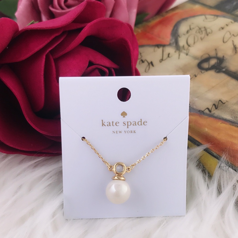 NEW Kate Spade Pearl Drop Necklace - Picture 3 of 3
